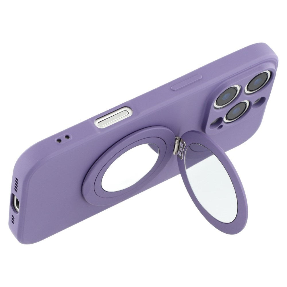 EIDERWOOD iPhone 16 Pro Hybrid Deksel inkl. Støtte med Speil - Lilla