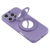 EIDERWOOD iPhone 16 Pro Hybrid Deksel inkl. Støtte med Speil - Lilla