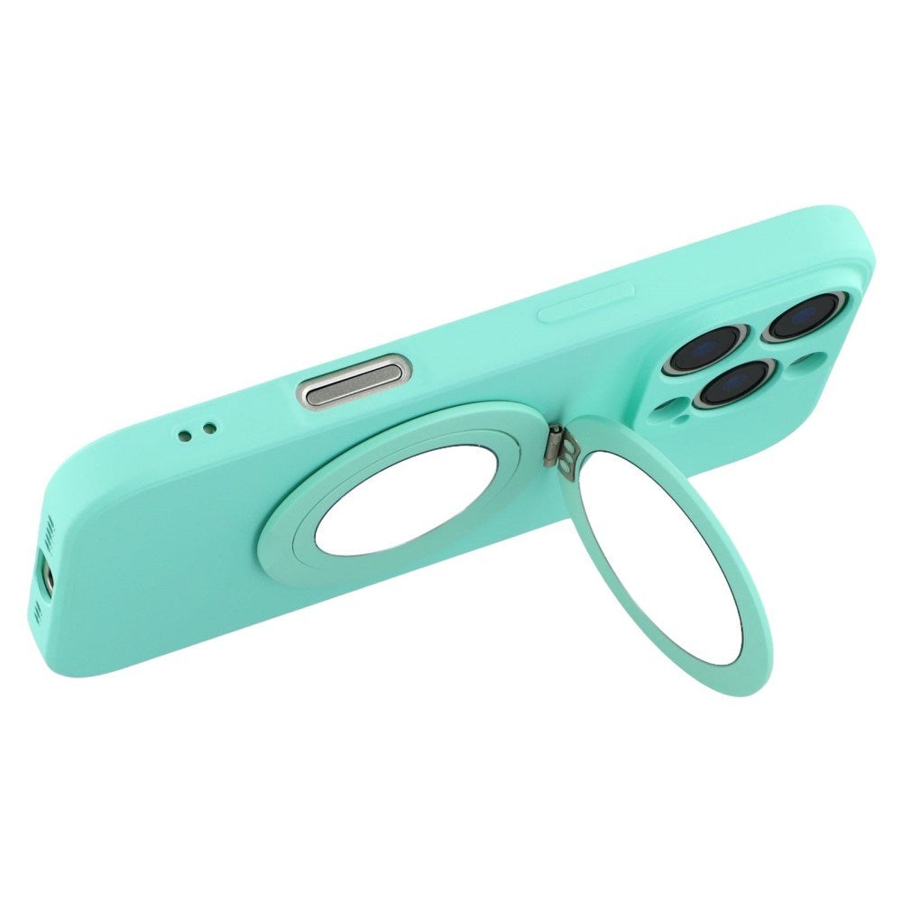 EIDERWOOD iPhone 16 Pro Hybrid Deksel inkl. Støtte med Speil - Neongrønn