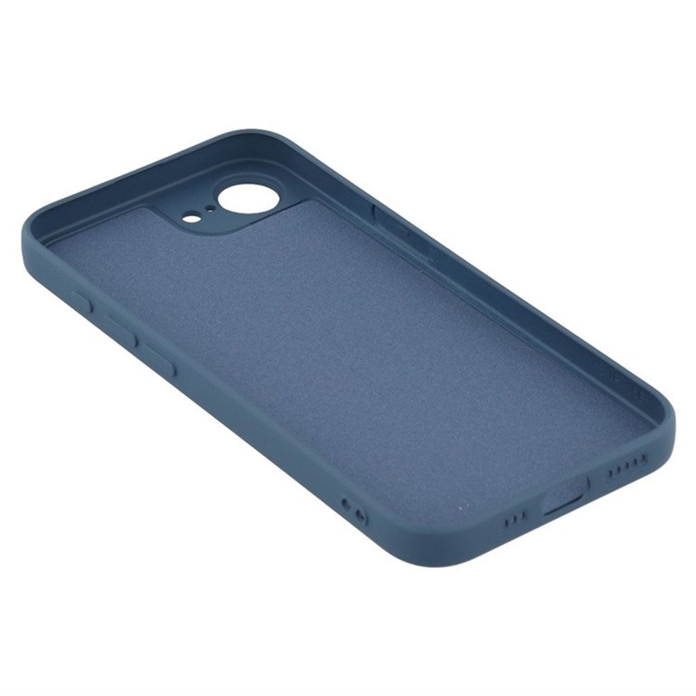 iPhone 17e / 16e Beskyttelsessett med Fleksibelt Plast Deksel & Skjermbeskytter - Blå