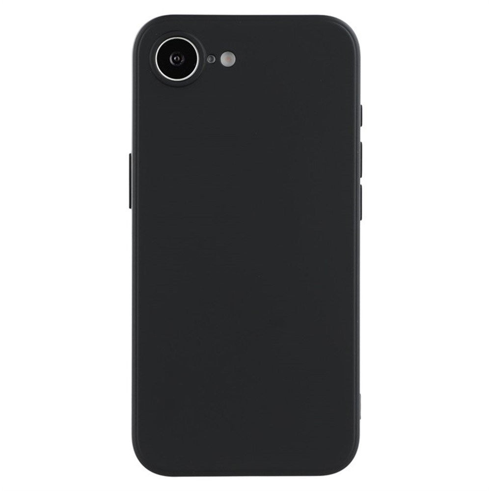 iPhone 17e / 16e Beskyttelsessett med Fleksibelt Plast Deksel & Skjermbeskytter - Svart