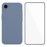 iPhone 17e / 16e Beskyttelsessett med Fleksibelt Plast Deksel & Skjermbeskytter - Lavendel