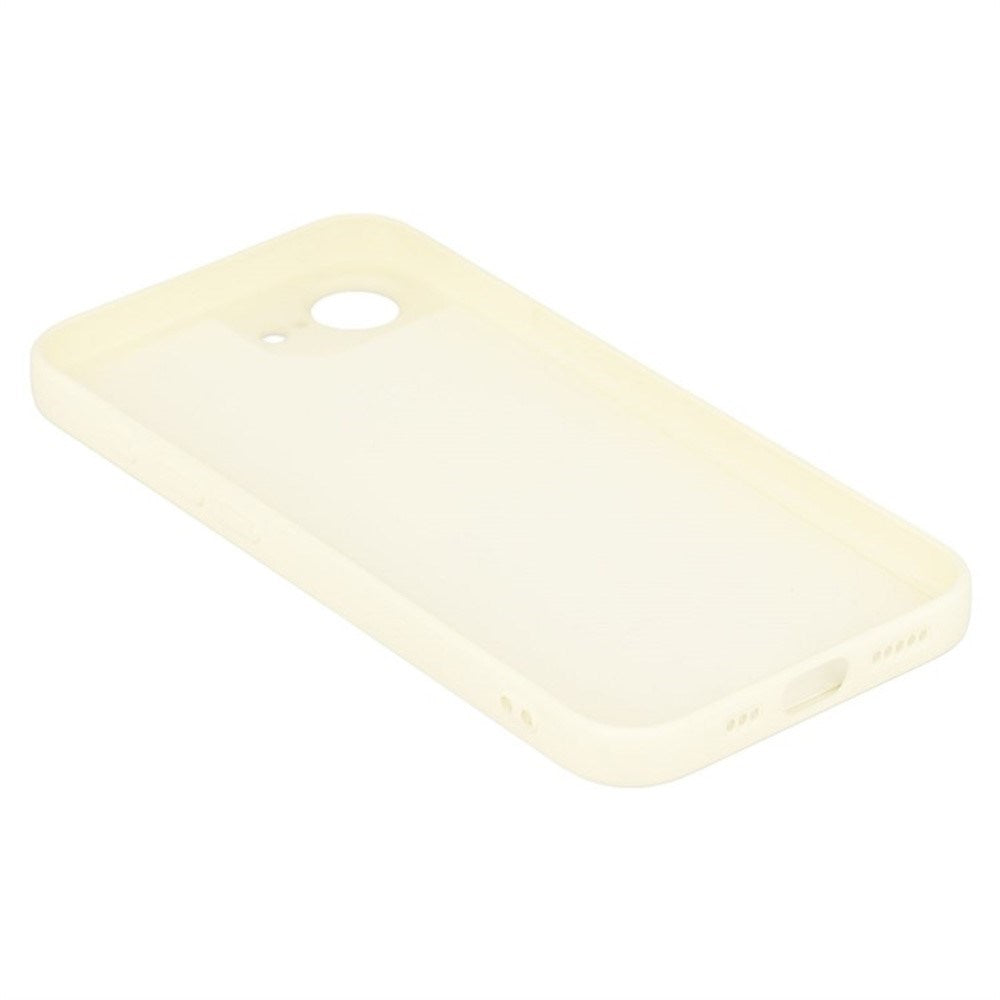 iPhone 17e / 16e Sett med Fleksibelt Plast Deksel - Skjermbeskytter - Stropp - Hvit