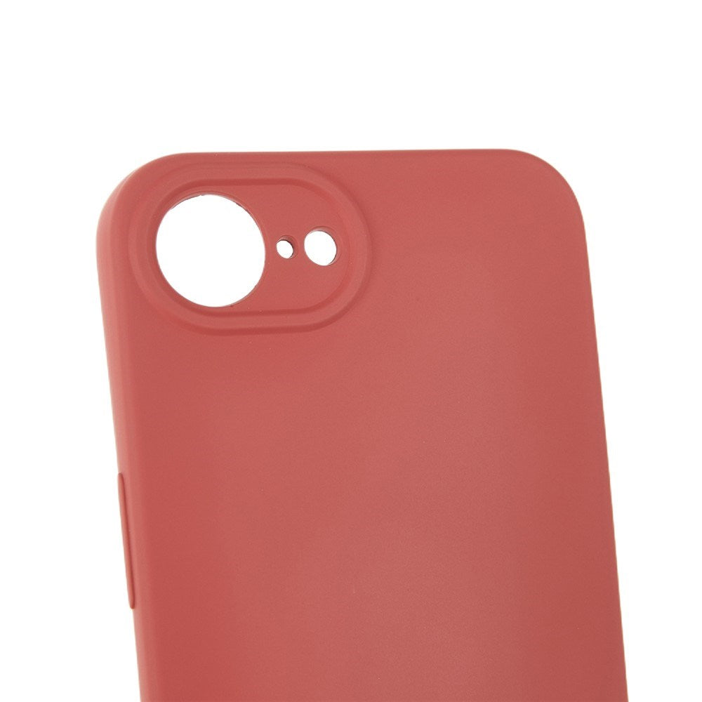 iPhone 17e / 16e EIDERWOOD Fôret Fleksibelt Plast Deksel m. Stropp - Mørkerød
