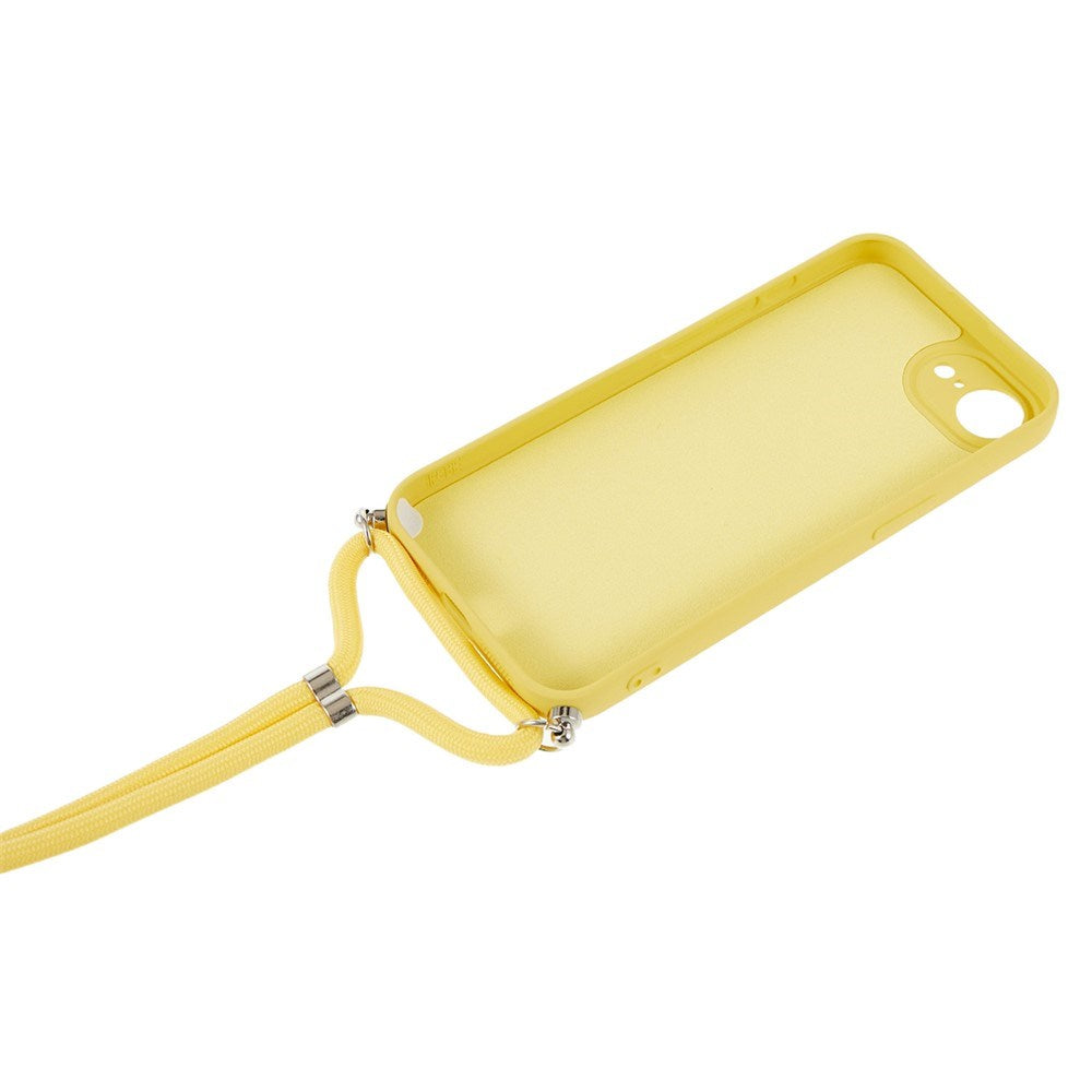 iPhone 17e / 16e EIDERWOOD Fôret Fleksibelt Plast Deksel m. Stropp - Gul
