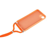 iPhone 17e / 16e EIDERWOOD Fôret Fleksibelt Plast Deksel m. Stropp - Oransje
