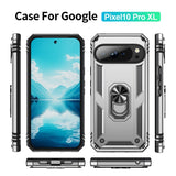 EIDERWOOD Google Pixel 10 Pro XL Hybrid Håndverker Deksel m. 360 Roterbar Stativfunksjon - Sølv