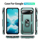 EIDERWOOD Google Pixel 10 / 10 Pro Håndverkerdeksel med 360 Graders Roterbar Støtte - Grønn