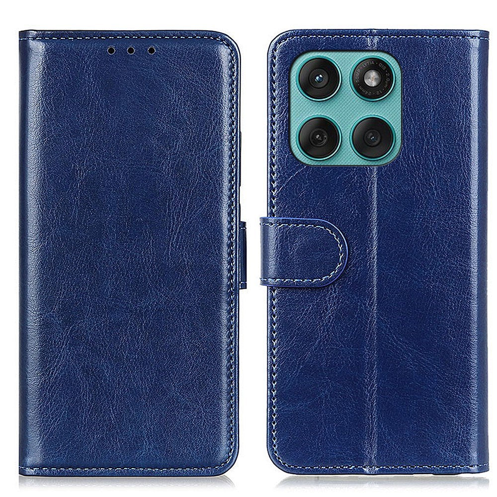 EIDERWOOD Motorola Edge 60 Fusion Kunstskinn Flip Deksel m. Kortholder & Ståfunksjon - Blå