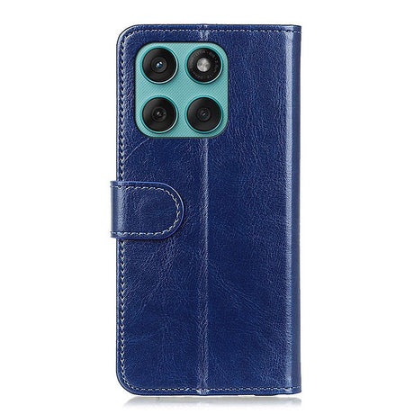EIDERWOOD Motorola Edge 60 Fusion Kunstskinn Flip Deksel m. Kortholder & Ståfunksjon - Blå