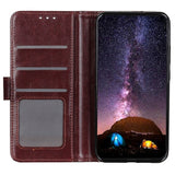 EIDERWOOD Motorola Edge 60 Fusion Kunstskinn Flip Deksel m. Kortholder & Ståfunksjon - Brun