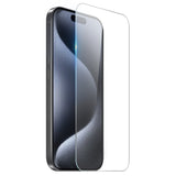 NORTHJO iPhone 15 Pro 2-i-1 Beskyttelsessett med Støtabsorberende Fleksibelt Plast Deksel & Herdet Skjermbeskyttelsesglass - Gjennomsiktig