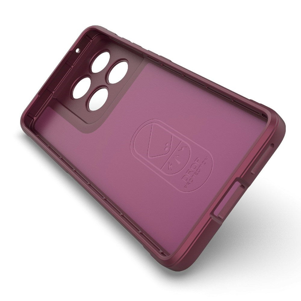 EIDERWOOD Motorola Edge 60 Fusion Fleksibelt Plast Deksel - Mørkrød