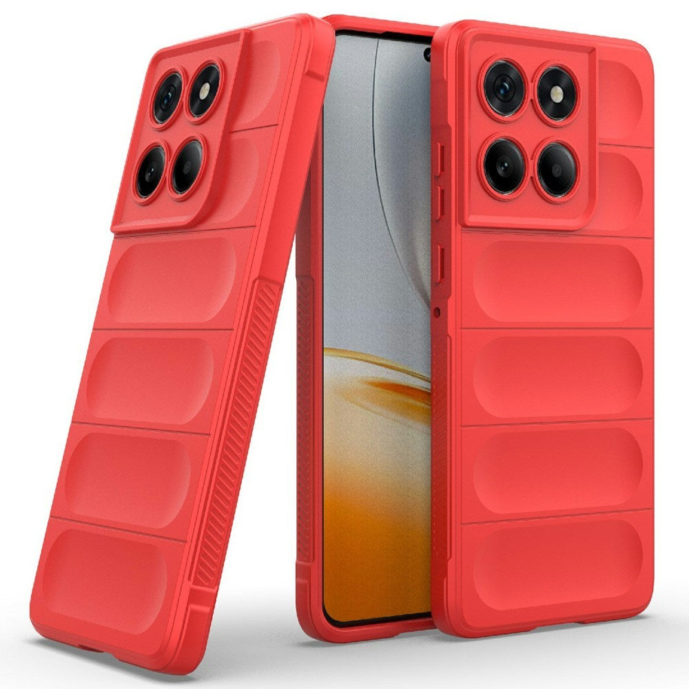 EIDERWOOD Motorola Edge 60 Fusion Fleksibelt Plast Deksel - Rød
