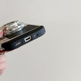 EIDERWOOD iPhone 16 Pro Max Retro Kamera Deksel med Skulderstropp – Svart