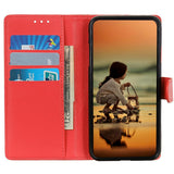 EIDERWOOD Sony Xperia 1 VII Kunstskinn Flip Deksel m. Kortholder & Ståfunksjon - Rød