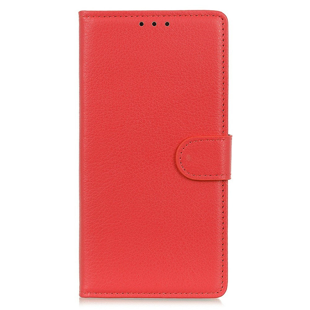 EIDERWOOD Sony Xperia 1 VII Kunstskinn Flip Deksel m. Kortholder & Ståfunksjon - Rød