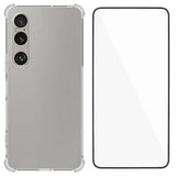 EIDERWOOD Sony Xperia 1 VII 2-i-1 Fleksibelt Plast Deksel m. Herdet Skjermbeskyttelsesglass - Gjennomsiktig