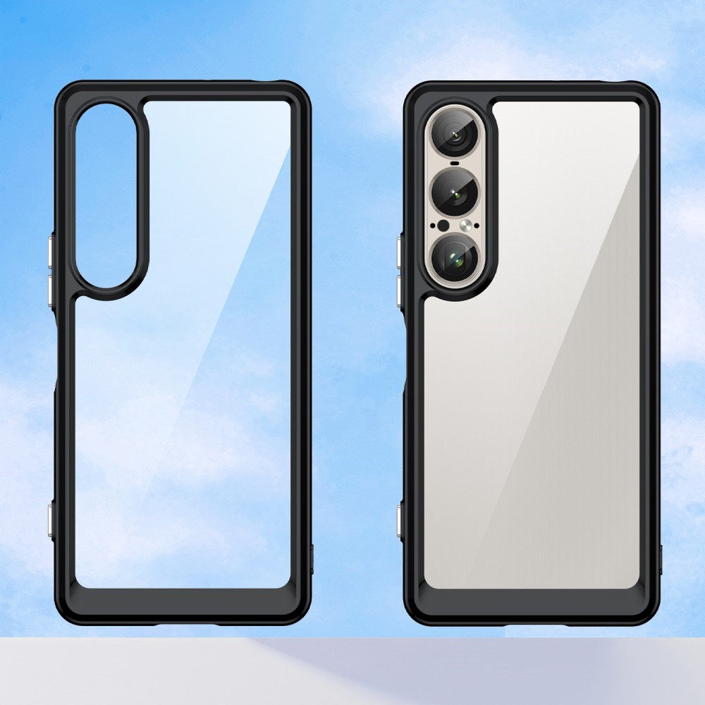 EIDERWOOD Sony Xperia 1 VII Hybrid Plast Deksel - Gjennomsiktig / Svart