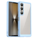 EIDERWOOD Sony Xperia 1 VII Hybrid Plast Deksel - Gjennomsiktig / Blå