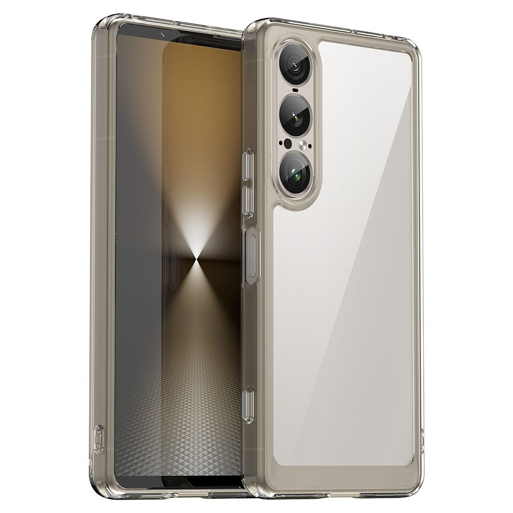 EIDERWOOD Sony Xperia 1 VII Hybrid Plast Deksel - Gjennomsiktig / Grå
