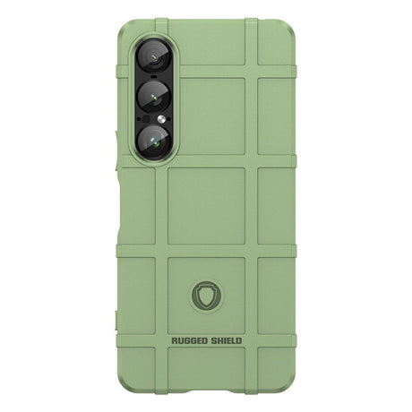 EIDERWOOD Sony Xperia 1 VII Rugged Shield Håndverker Deksel - Grønn