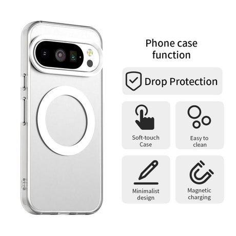 EIDERWOOD Google Pixel 10 / 10 Pro Hybrid Plast Deksel - MagSafe Kompatibel - Gjennomsiktig / Hvit