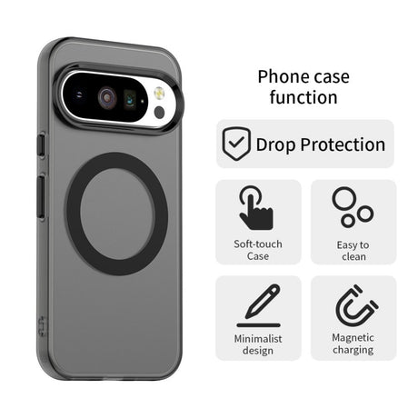 EIDERWOOD Google Pixel 10 / 10 Pro Hybrid Plast Deksel - MagSafe Kompatibel - Gjennomsiktig / Svart