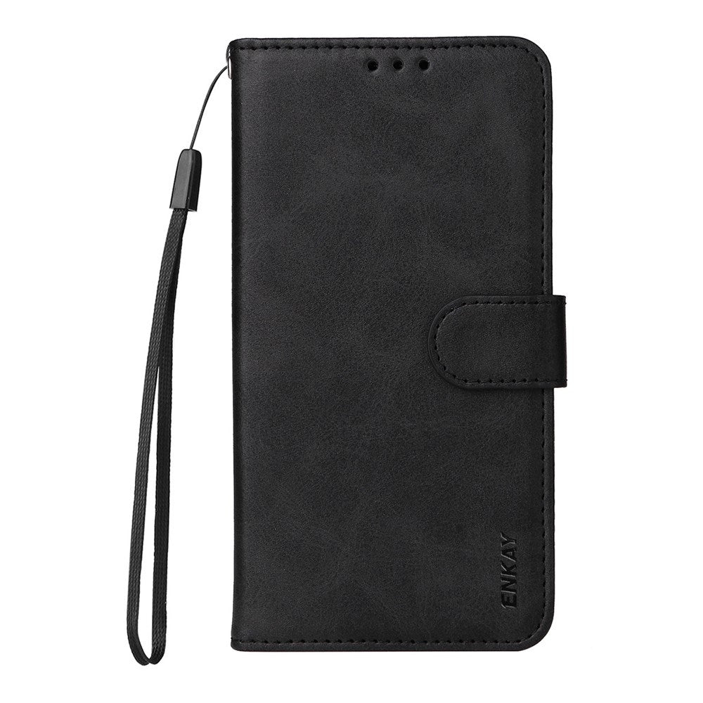 EIDERWOOD Motorola Edge 60 / Edge 60 Fusion 2-i-1 Kunstskinn Flip Deksel m. Skjermbeskyttelsesglass - Svart
