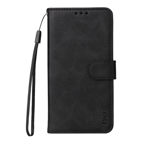 EIDERWOOD Motorola Edge 60 / Edge 60 Fusion 2-i-1 Kunstskinn Flip Deksel m. Skjermbeskyttelsesglass - Svart