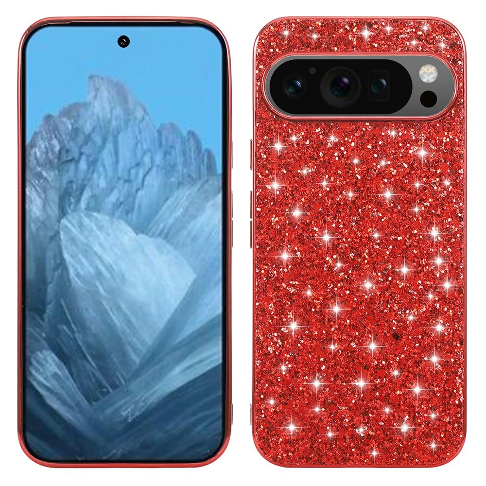 EIDERWOOD Google Pixel 10 Pro XL Glitter Deksel - Rød