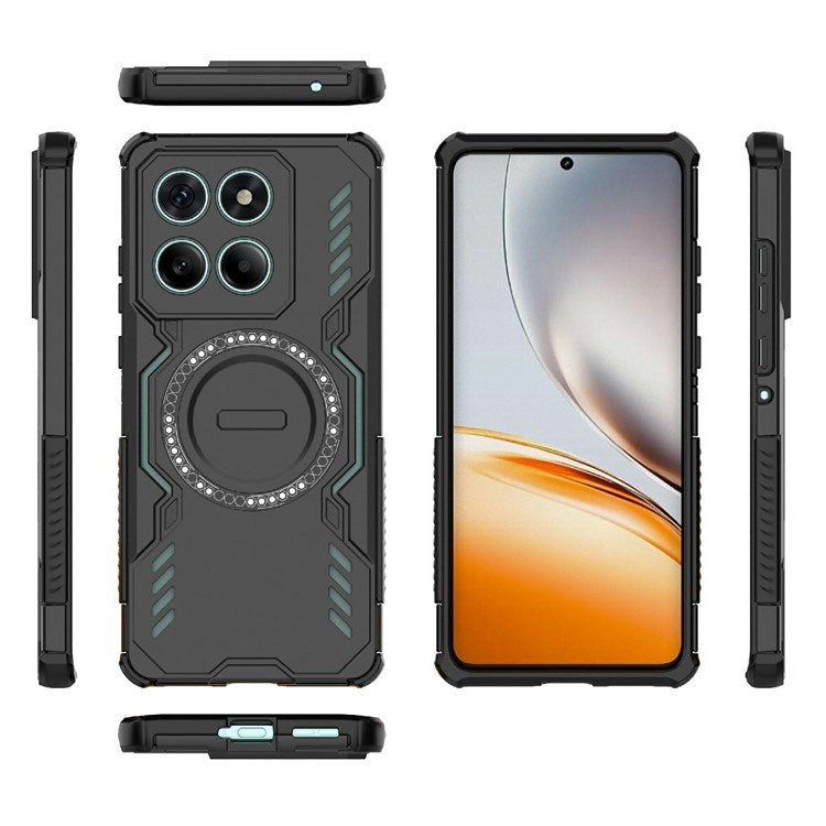 EIDERWOOD Motorola Edge 60 / Edge 60 Fusion Hybrid Plast Deksel m. Varmeavledning - Svart