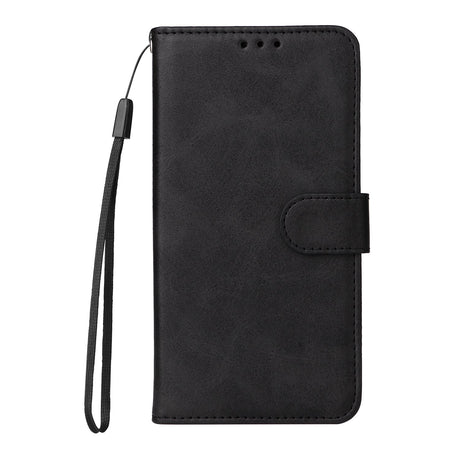 EIDERWOOD iPhone 17 Kunstskinn Flip Deksel med Lommebok &  Stropp – Svart