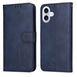 EIDERWOOD iPhone 17 Kunstskinn Flip Deksel med Lommebok &  Stropp – Blå