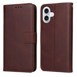 EIDERWOOD iPhone 17 Kunstskinn Flip Deksel med Lommebok &  Stropp – Brun