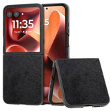 EIDERWOOD Motorola Razr 70 Ultra / Razr 60 Ultra Kunstskinn Deksel – Svart