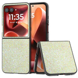 EIDERWOOD Motorola Razr 70 Ultra / Razr 60 Ultra Hardplast Glitter Deksel – Gul