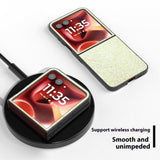 EIDERWOOD Motorola Razr 70 Ultra / Razr 60 Ultra Hardplast Glitter Deksel – Gul