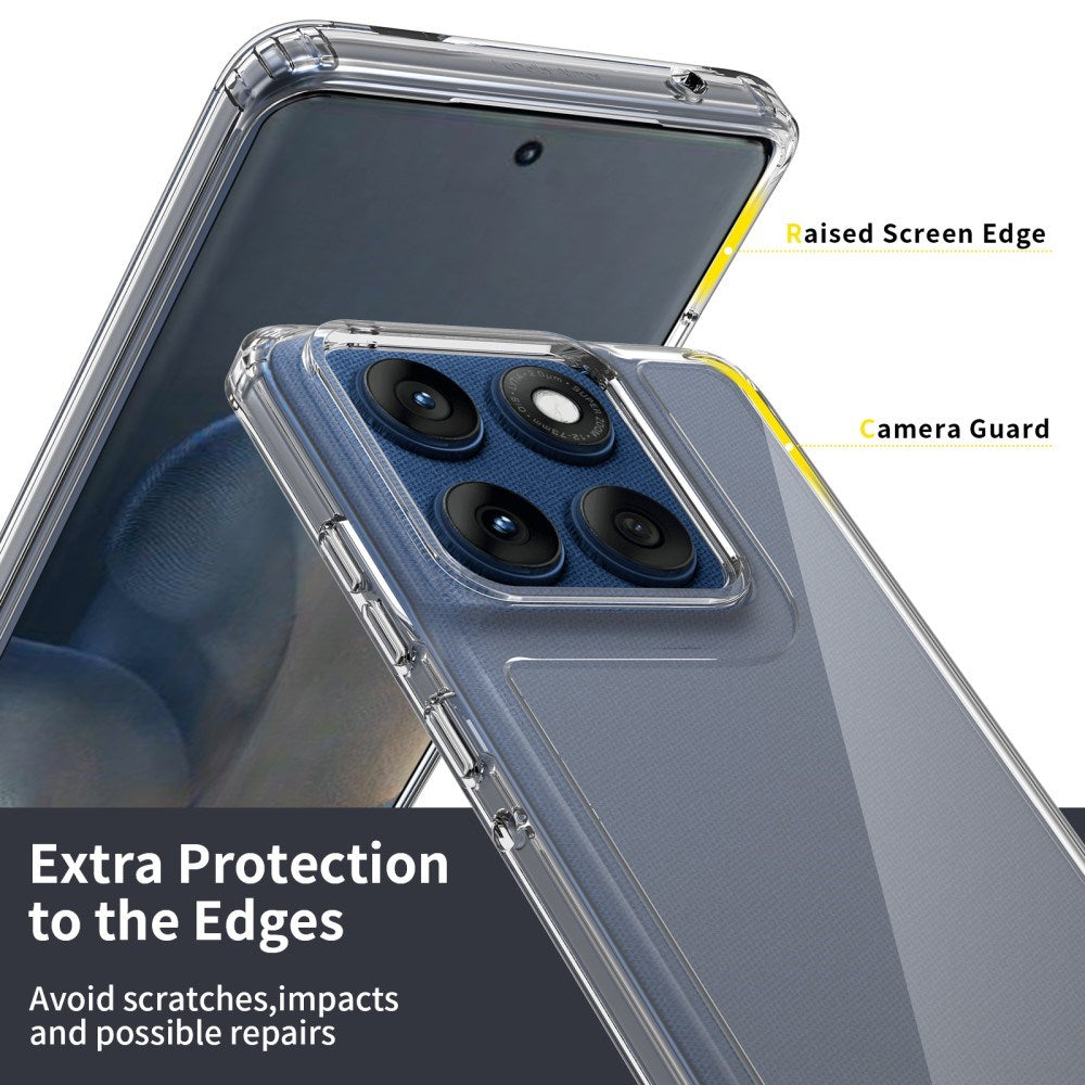 EIDERWOOD Motorola Edge 60 / Edge 60 Fusion Hybrid Plast Deksel - Gjennomsiktig