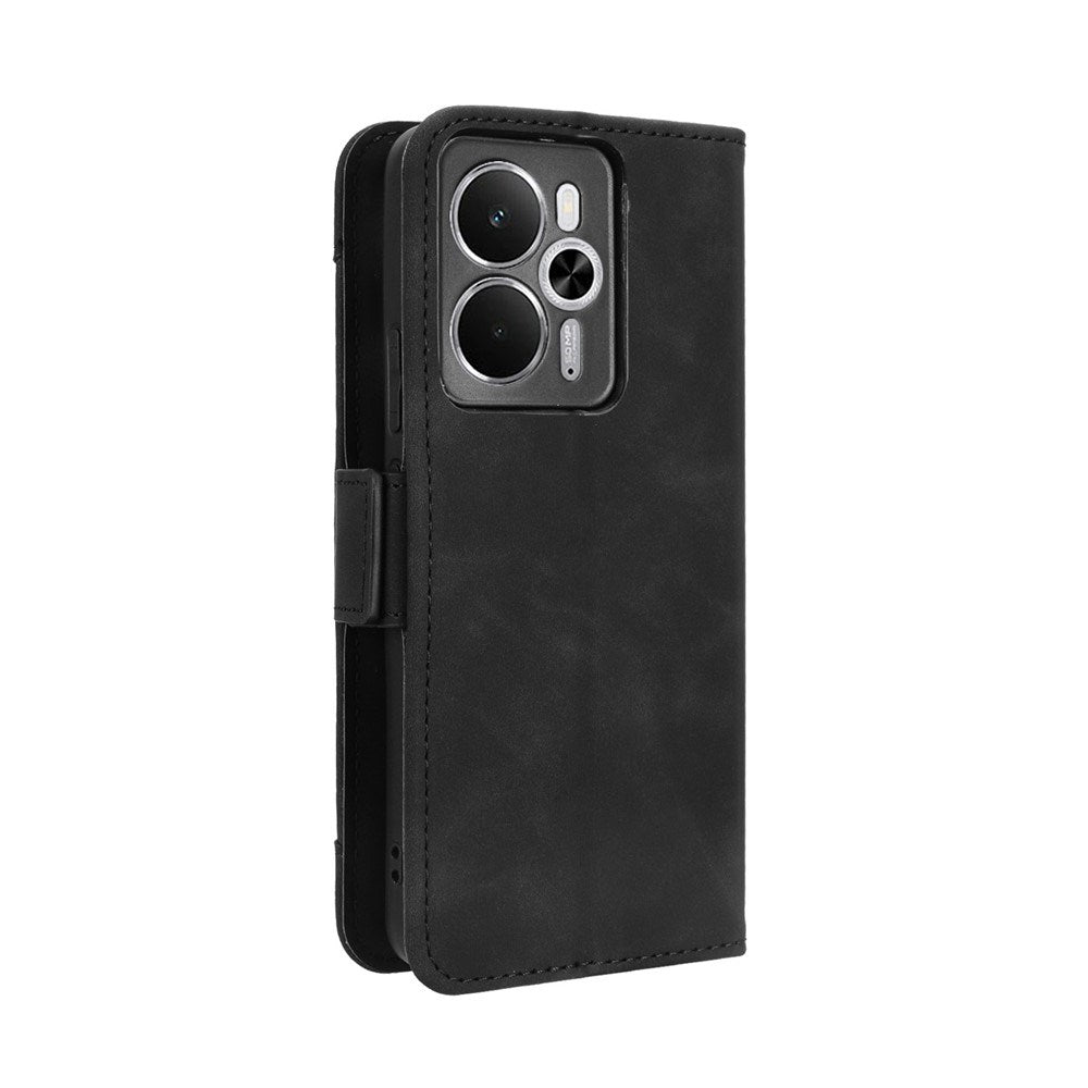Realme 14 (5G) / 14T (5G) EIDERWOOD Kunstskinn Flip Deksel m. Kortholder – Svart