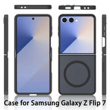 EIDERWOOD Samsung Galaxy Z Flip7 Matt Hybrid Deksel - MagSafe Kompatibel - Gjennomsiktig / Blå