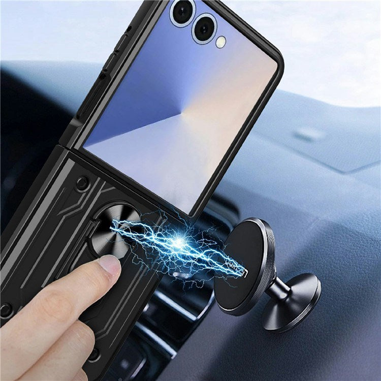 EIDERWOOD Samsung Galaxy Z Flip7 Hybrid Håndverker Deksel m. Kickstand - Hvit