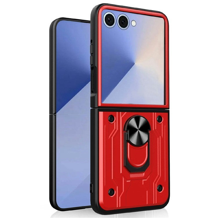 EIDERWOOD Samsung Galaxy Z Flip7 Hybrid Håndverker Deksel m. Kickstand - Rød