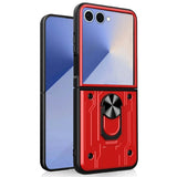 EIDERWOOD Samsung Galaxy Z Flip7 Hybrid Håndverker Deksel m. Kickstand - Rød