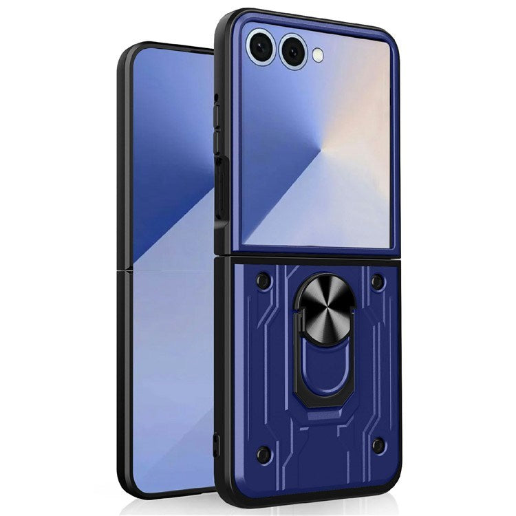 EIDERWOOD Samsung Galaxy Z Flip7 Hybrid Håndverker Deksel m. Kickstand - Blå