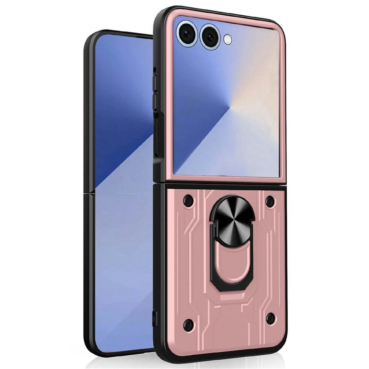 EIDERWOOD Samsung Galaxy Z Flip7 Hybrid Håndverker Deksel m. Kickstand - Rosa