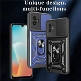 EIDERWOOD Samsung Galaxy Xcover 7 Pro Hybrid Håndverker Deksel med Kickstand & Kameraslider - Gull