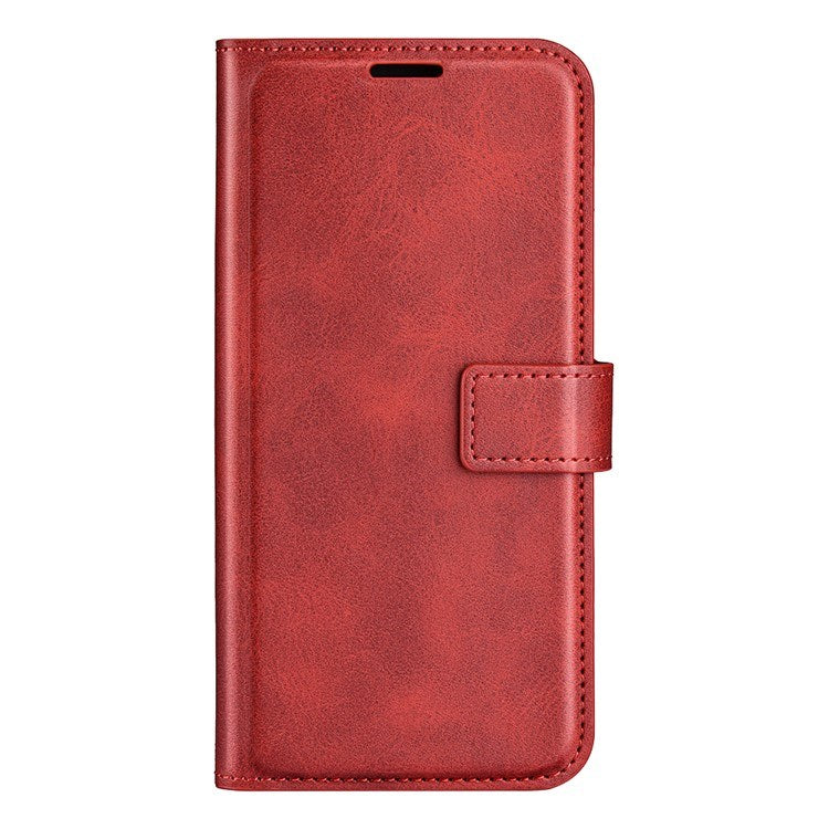 EIDERWOOD iPhone 17 Pro Max Kunstskinn Flip Deksel m. Stativfunksjon & Kortholder - Rød