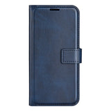 EIDERWOOD iPhone 17 Pro Max Kunstskinn Flip Deksel m. Stativfunksjon & Kortholder - Blå