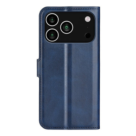 EIDERWOOD iPhone 17 Pro Max Kunstskinn Flip Deksel m. Stativfunksjon & Kortholder - Blå
